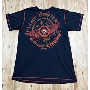 Chase Authentics Clint Bowyer Waltrip Racing Nascar T-Shirt Men’s L Black #15